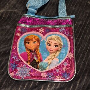 Kids Glittery Pink and Blue Shoulder Bag